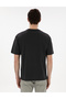 Black Comfort Fit 100% Cotton Crew Neck Basic T-Shirt 50306991-Vr046 - 5