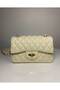 Quilted Knitted Chain Women's Hand and Shoulder Bag