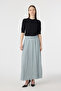 Belted Pleated Long Azalea Skirt 0212
