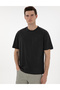 Black Comfort Fit 100% Cotton Crew Neck Basic T-Shirt 50306991-Vr046 - 3
