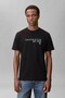 Men's Brand Logo T-Shirt, Suitable for Daily Use, Black