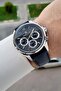 Silver Smoked Navy Blue Color 43 mm Men's Wristwatch with Gift Packaging