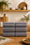 Aqua Hand and Face Towel Set Kitchen Towels 6 Pieces 30X50 cm 100% Cotton - 3