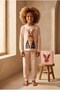 Girl's Rabbit Patterned Boxed Pajama Set