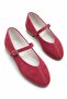 Will Belted Round Toe Genuine Suede Leather Ballerinas Fuchsia