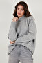 Premium Oversize Fit Turtleneck Soft Textured Knitwear Sweater Sweater 680Kz00469 - 5