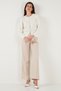 Premium Comfort Fit Round Neck Crop Knitwear Cardigan Cardigan 680Hi00164 - 4