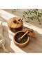 Acacia Double Spoon Spice Rack Set, Wooden Spoon Spice Rack Set - 2