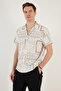 Cotton Regular Fit Short Sleeve Shirt Men's SHIRT CF24S117514 - 3