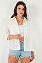 Linen and Cotton Blended Regular Fit Short Front Long Back Shirt Shirt 6772853 - 5