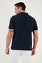 Cotton Regular Fit Stripe Detailed Buttoned Polo Collar 5 Pack t Shirt Men's t Shirt 5902118 - 7
