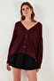 Oversize Fit Buttoned V-Neck Long Sleeve Knitwear Cardigan Cardigan 4616232 - 6