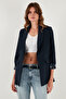 Regular Fit Classic Collar Patterned Lining Detailed Blazer Jacket Jacket 6839227 - 3