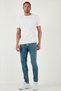 Stretch Cotton Slim Fit Regular Waist Narrow Leg Jeans Men's Denim Trousers 1124S52Napoli