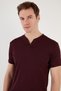 Cotton V-Neck Slim Fit t Shirt Men t Shirt 5902122 - 4