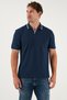 Cotton Regular Fit Stripe Detailed Polo Neck t Shirt Men's Polo Neck t Shirt 5902964 - 3