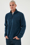 Slim Fit Anti-Pilling Non-Pilling Bato Collar Cold-Proof Fleece-Lined Fleece Men's Fleece - 3