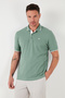 Cotton Regular Fit Stripe Detailed Buttoned Polo Collar 3-Pack t Shirt Men's t Shirt 5902118 - 3