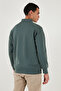 Cotton Relaxed Fit Half Zipper Stand Collar Sweat Men's Sweat 5901232 - 7
