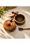 Acacia Double Spoon Spice Rack Set, Wooden Spoon Spice Rack Set