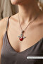 Winged Heart Handcrafted Stainless Steel Chain Women's Necklace - 2