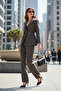 Regular Fit Double Breasted Collar Belted Blazer Jacket Jacket 6839367