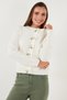 Premium Regular Fit Crew Neck Bow Detail Cardigan CARDIGAN 6802939 - 4