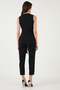 Slim Fit Straight Leg Double Breasted Collar Belted Jumpsuit Jumpsuit 6783626 - 7