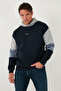 Cotton Relaxed Fit Hooded Inside Fuzzy Soft Ribbed Sweat Men's Sweat 5905299 - 5