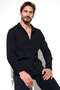 Men's Shirt - Ribbed, Snap Button, Regular Fit, Cf25W 128996