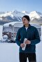 Regular Fit Anti-Pilling Non-Pilling Mock Neck Cold-Proof Fleece-Lined Fleece Men's Pola