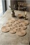 Natural Jute Straw Runner, 45x45cm, Handmade, Square Jute Rope Living Room Coffee Table Cloth, Kitchen Table Cloth