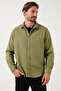 Cotton Single Pocket Regular Fit Shirt Men's Shirt Cf25W129140 - 5