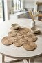 Natural Jute Straw Runner, 45x45cm, Handmade, Square Jute Rope Living Room Coffee Table Cloth, Kitchen Table Cloth - 4