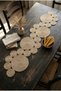 Natural Jute Wicker Runner, 120X30Cm, Merida Handmade Jute Rope Living Room Console Cover, Kitchen Table Cover, Ranır