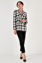 Regular Fit Double Breasted Collar Tweed Blazer Jacket 611CE0310 - 4