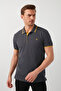 Cotton Regular Fit Stripe Detailed Buttoned Polo Collar 4-Pack t Shirt Men's t Shirt 5902118 - 3
