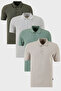 Cotton Regular Fit Buttoned Polo Collar 4-Pack t Shirt Men's Polo Collar t Shirt 590211827S4