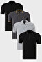 Cotton Regular Fit Buttoned Polo Collar 4-Pack t Shirt Men's Polo Collar t Shirt 590211827S4