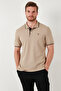 Cotton Regular Fit Stripe Detailed Buttoned Polo Collar 3-Pack t Shirt Men's t Shirt 5902118 - 3
