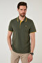 Cotton Regular Fit Stripe Detailed Buttoned Polo Collar 5 Pack t Shirt Men's t Shirt 5902118 - 5