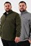 Regular Fit Anti-Pilling Plus Size Fleece-Lined Cold-Proof 2-Pack Fleece Men's Polar 59