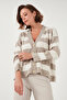 Regular Fit Striped V-Neck Buttoned Soft Acrylic Cardigan Cardigan 4615188 - 6