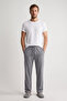 100% Cotton 2-Piece Single Jersey Compact Combed Cotton Fabric Men's Pajama Bottoms Comfortable Fit with Pockets Drawstring Anti-Sweat Breathable Black - Gray - 5