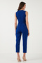 Slim Fit Straight Leg Double Breasted Collar Belted Jumpsuit Jumpsuit 6783626 - 7