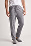 100% Cotton 3-Piece Single Jersey Compact Combed Cotton Fabric Men's Pajama Bottoms Comfortable Fit with Pockets Drawstring Anti-Sweat Breathable Black - Gray - Navy Blue - 4
