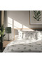 Olive Line - Olive Branch Patterned Double Hybrid Duvet Cover Set - Without Sheets - 2