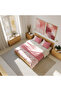 Rose Valley - Striped Floral Double Hybrid Duvet Cover Set - with Sheets - 3