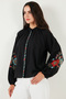 Embroidered Cotton Regular Fit Balloon Sleeve Summer Shirt SHIRT 611BZ0173 - 6