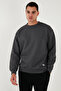 عادية تناسب طاقم الرقبة القطن مشعر من الداخل لينة مضلع العرق الرجال SWEAT5905255 - 4